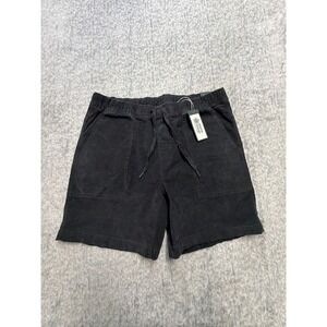 Alpine Design Mens Hike Cord Shorts Midnight Black Organic Cotton ADM24804 L